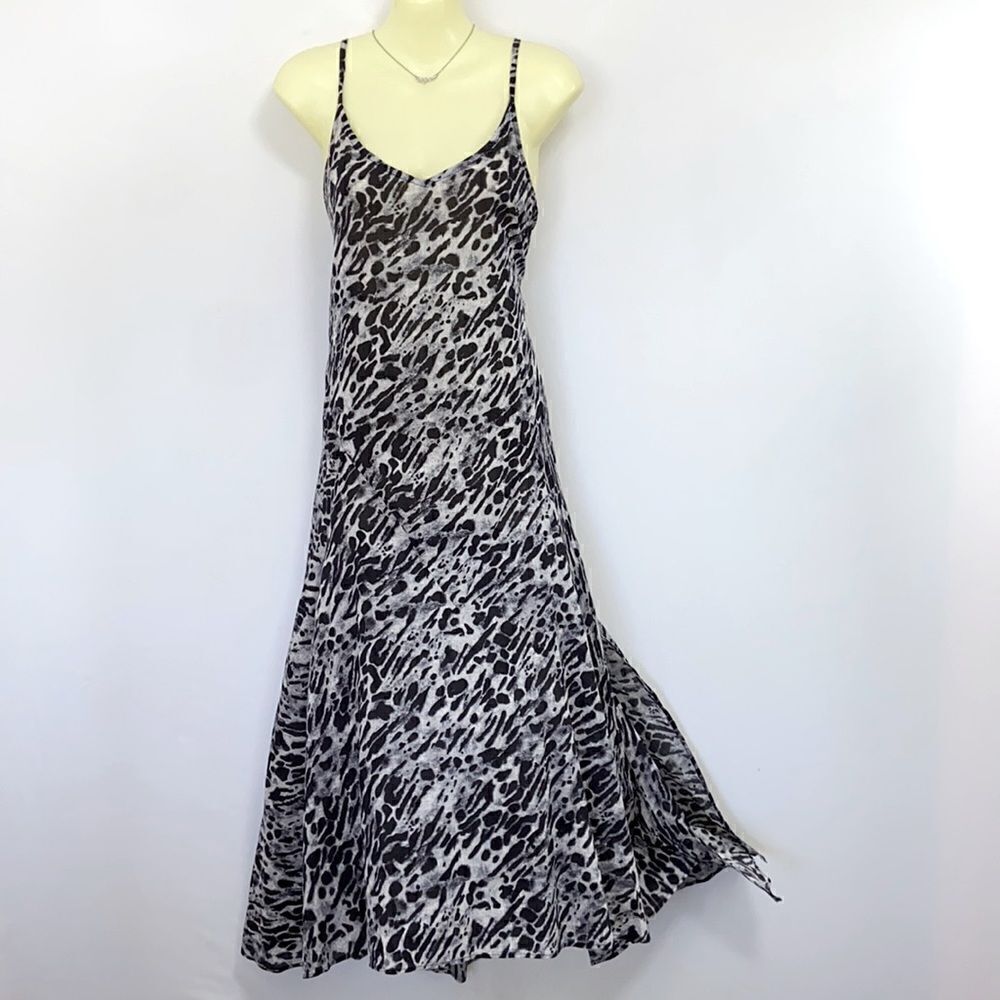 All Saints Dress”Essie Ambient “ Leopard Print Maxi Dress Nwot Excellent